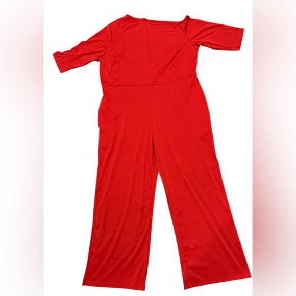 NWT XPLUSWEAR Elegant Red Jumpsuit - Picture 2 of 8
